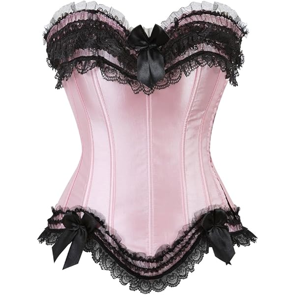 Amazon.com: Women Sexy Lace Overbust Corset Top Women