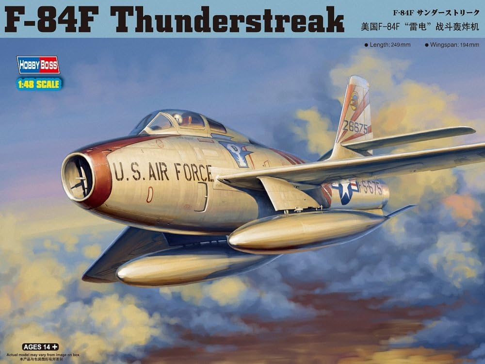 Hobbyboss 1:48 Scale F-84F Thunderstreak Assembly Kit