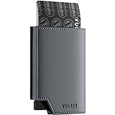 VULKIT Men's Wallet Minimalist Pop Up Card Holder RFID Blocking Magnetic Closure Leather Wallet with ID Window for Cash & Credit Cards Up To 11 Cards