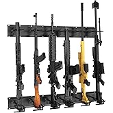 Gun Rack, Gun Rack Wall Mount, AGPTEK Adjustable Heavy Duty Steel Gun Rack Wall Mount with Soft Padded Holders for Indoor Rif