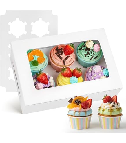 Scatole per cupcake da 6 pezzi: contenere 12 contenori per cupcake