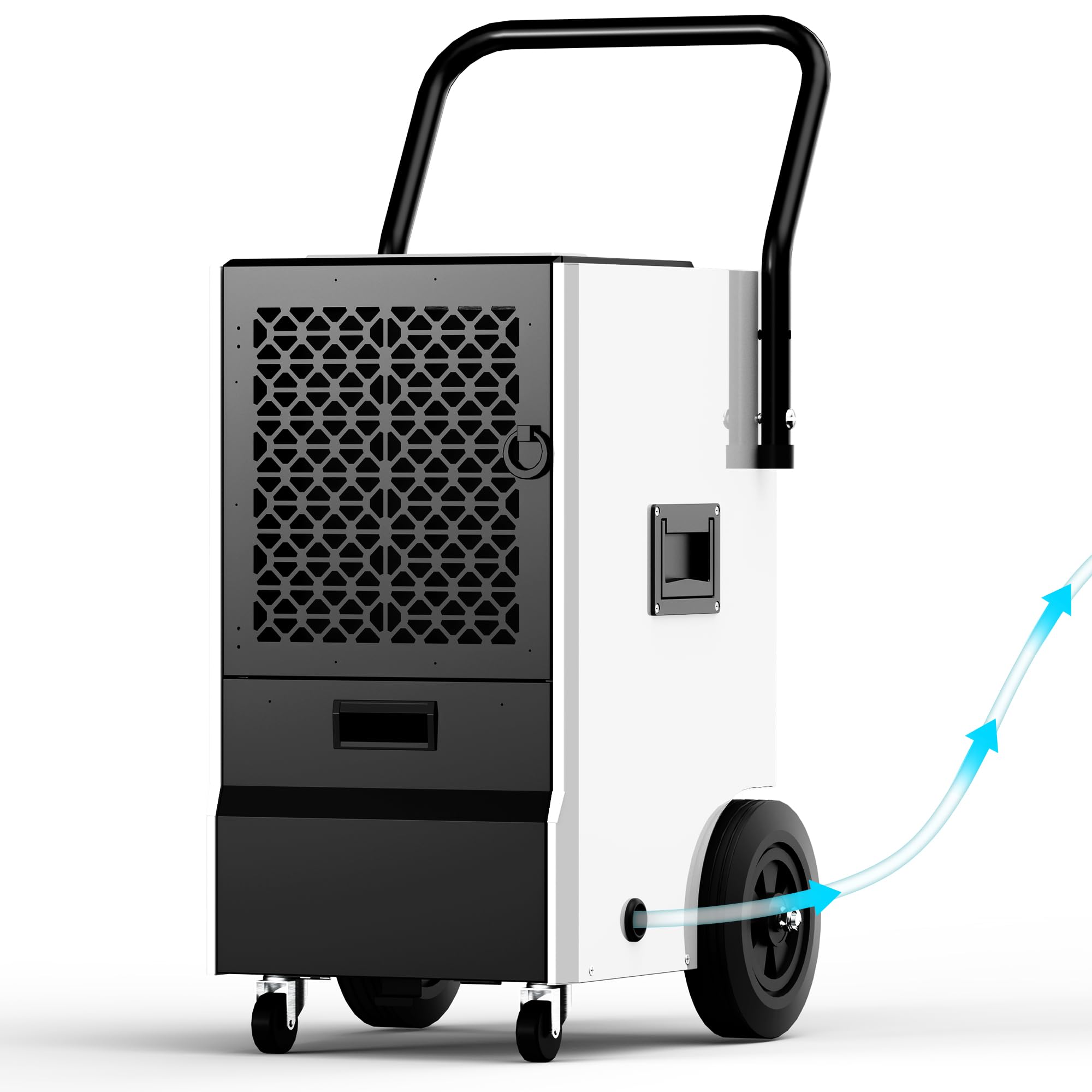 Photo 1 of **SELLING FOR PARTS ONLY** EUHOMY 160 Pints Commercial Dehumidifier, Large Dehumidifier With Drain Hose, Timer and 4 Wheels,Industrial Dehumidifiers for Flood Repair, Drying Basement, Warehouse and Factory