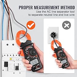 VEVOR Digital Clamp Meter T-RMS, 2000 Counts, 400A