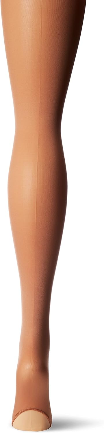 Capezio Girls' Ultra Soft Self Knit Waistband Tight: Clothing