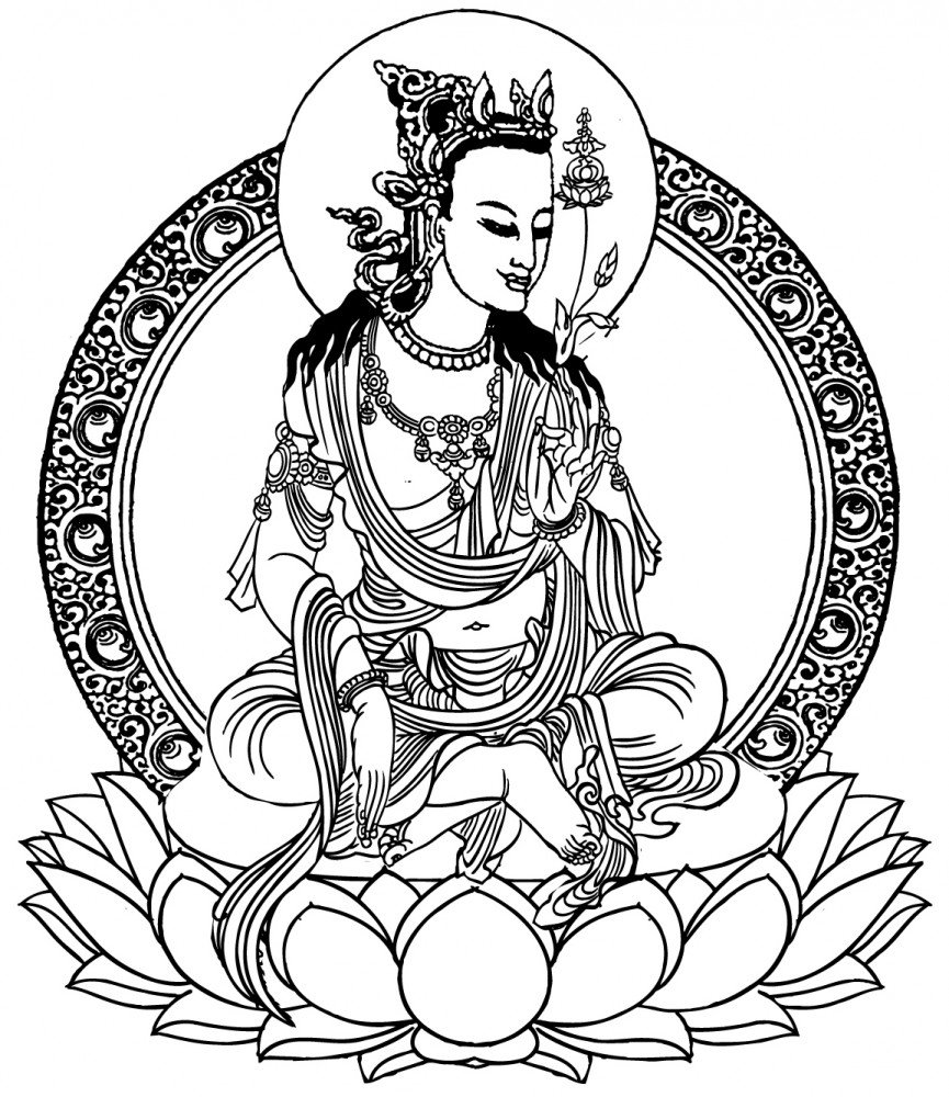 Buddha Acryl Malvorlagen