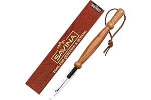 Savina Seam Rippers for Sewing, Remove Stitches and Seams with Precision, Thread Ripping Tool, Hard Wood Professional Multipurpose Durable for Sewing/Quilting (1Pcs)