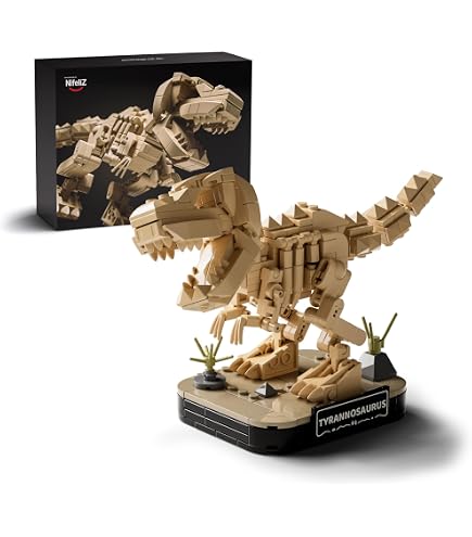 Nifeliz Triceratops Fossiel Bouwpakket – 798 Onderdelen, Museale Uitstraling, Voor Volwassen Verzamelaars En Dinofans
