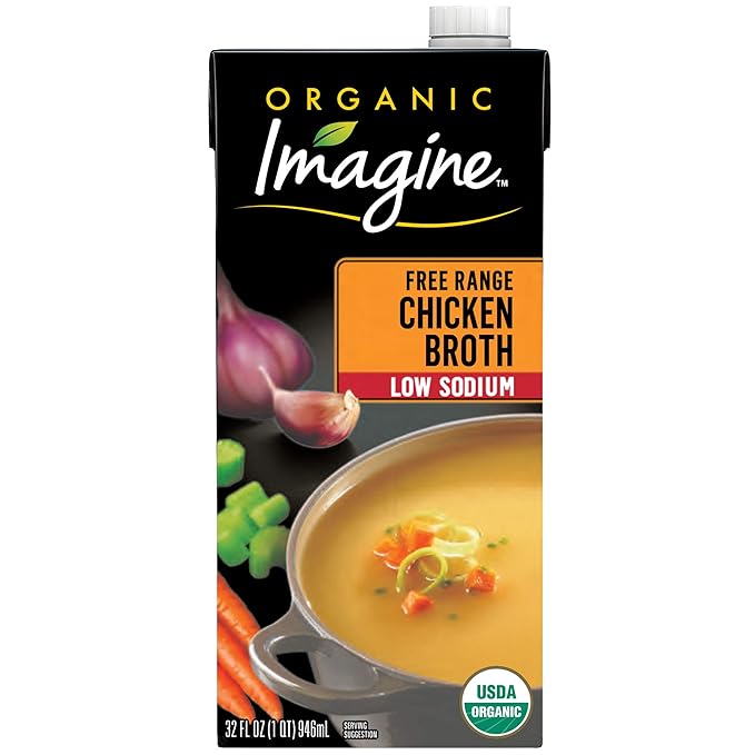 Amazon Com Imagine Organic Low Sodium Broth Free Range Chicken 32 Oz Grocery Gourmet Food