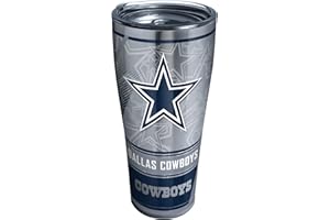 Tervis Triple Walled NFL Dallas Cowboys Edge Insulated Tumbler Cup Keeps Drinks Cold & Hot, 30oz, Stainless Steel