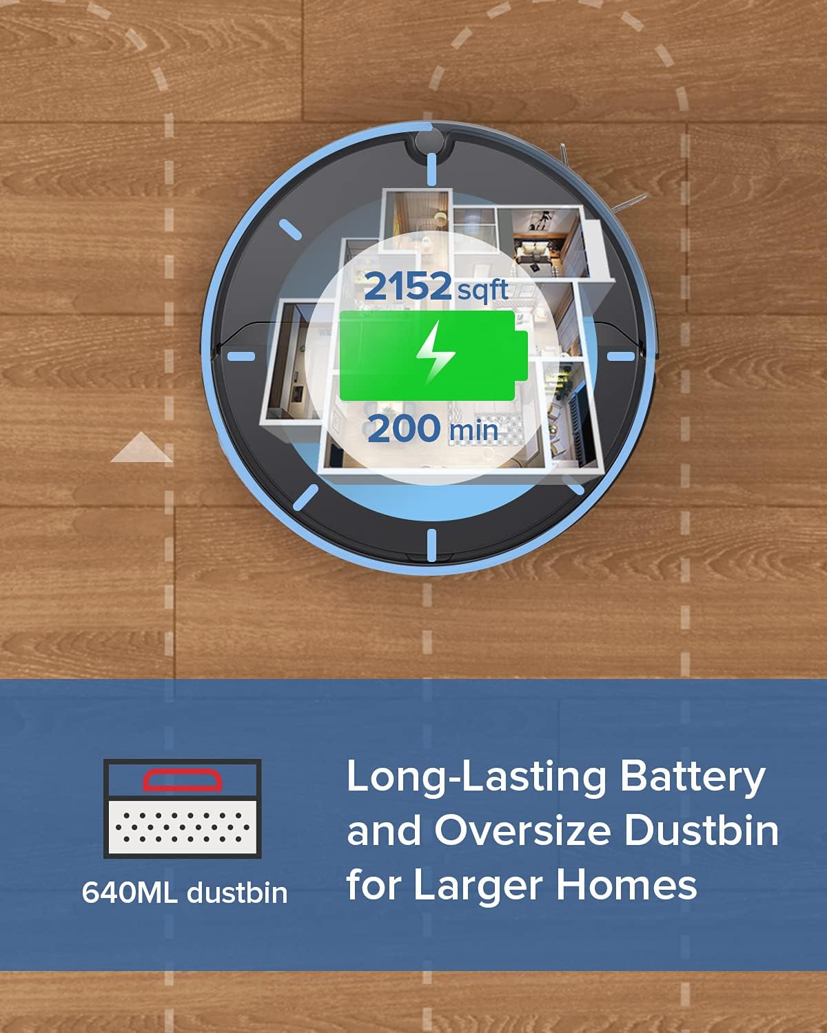 roborock E4 Robot Vacuum Cleaner, Internal Route Plan with 2000Pa Strong Suction, 200min Runtime, Carpet Boost, APP Total Control Robotic Vacuum, Ideal for Pets and Larger Home, Works with Alexa: Kitchen & Dining