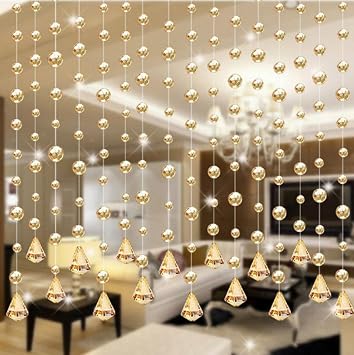 Tpulling Crystal Beads Vorhang Aus Dem 1 Luxus Glasperlen Tur