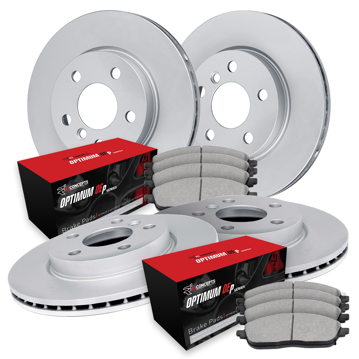 Photo 1 of **2box set**
R1 Concepts Front Rear Brakes and Rotors Kit |Front Rear Brake Pads| Brake Rotors and Pads| Optimum OEp Brake Pads and Rotors|fits 2009-2012 Porsche 911