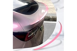 YJMOTOR Fit for Tesla Model 3 Spoiler, Original Rear Spoiler Wing 2017-2024 2025 Tesla Model 3 Rear Trunk Lip, Matte Black Sporty Appearance Tesla Model 3 Highland Accessories(Light Pink)
