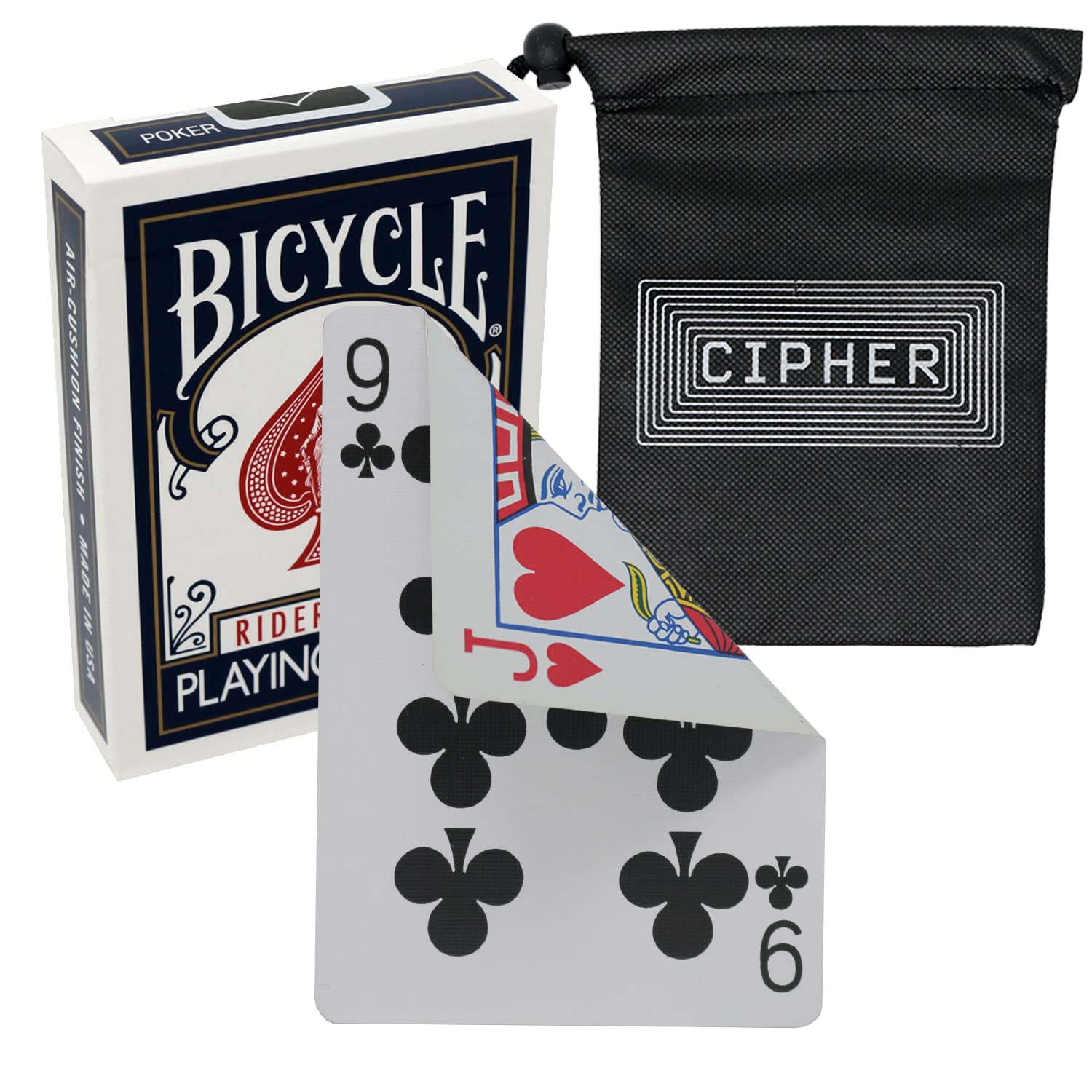 Bicycle Double Back Playing Cards - Gaff Bicycle Deck - Includes Cipher Playing Cards Bag (Double Faces)