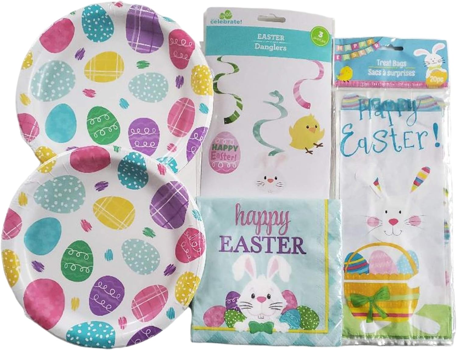 plastic easter plates
