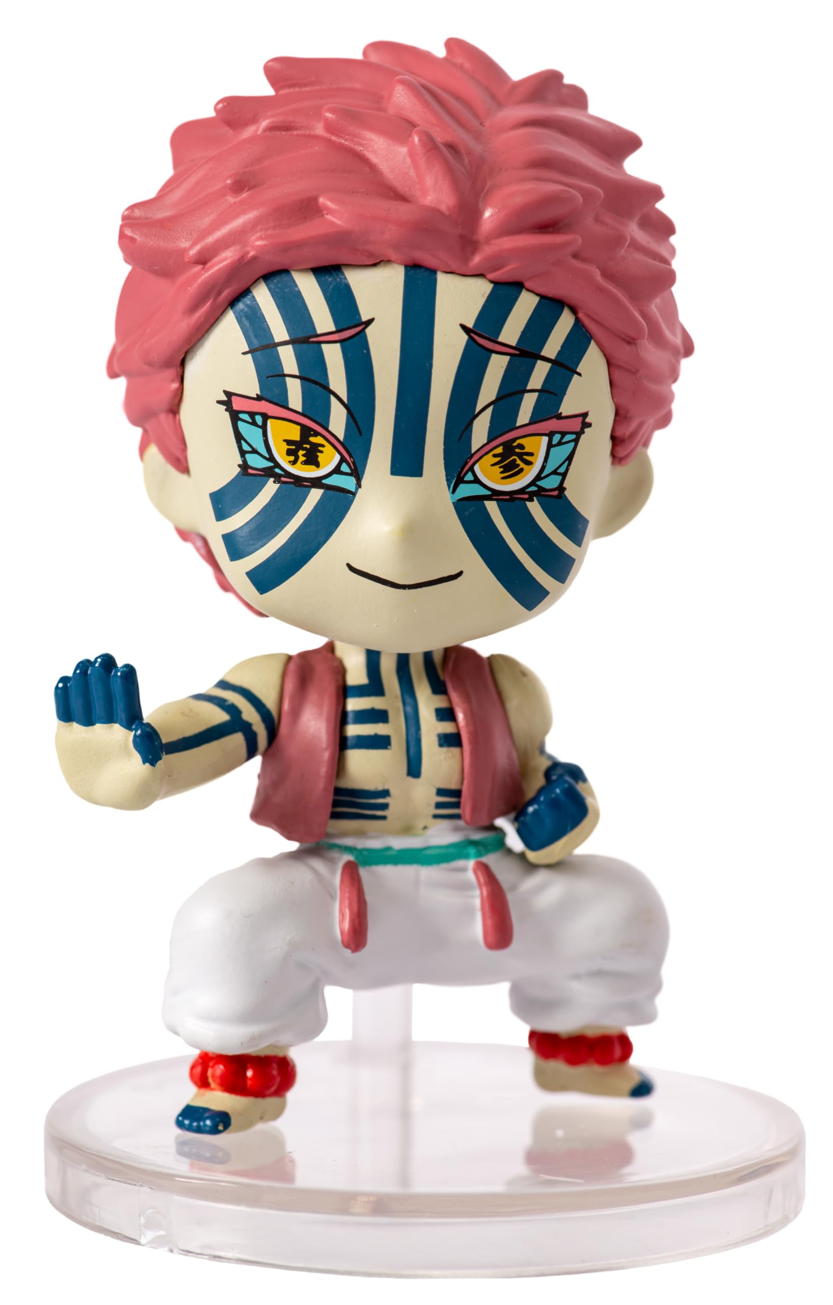 Chibi Masters VE77083 Bandai 8 cm Akaza Demon Slayer Manga Merch Figures Make Gifts | Collect These Anime Figures Assorted Model 1 Piece