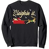 sleighin it christmas sweatshirt