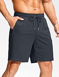 Men's Workout Shorts with Zipper Pockets 7 Inch