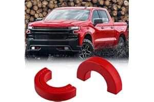 Bllatta Tow Hook Covers Fit for Chevy Silverado 1500 2007-2024,Custom Car Front Hitch Cover for 2007-2024 Chevrolet Silverado 1500 Accessories (Red)