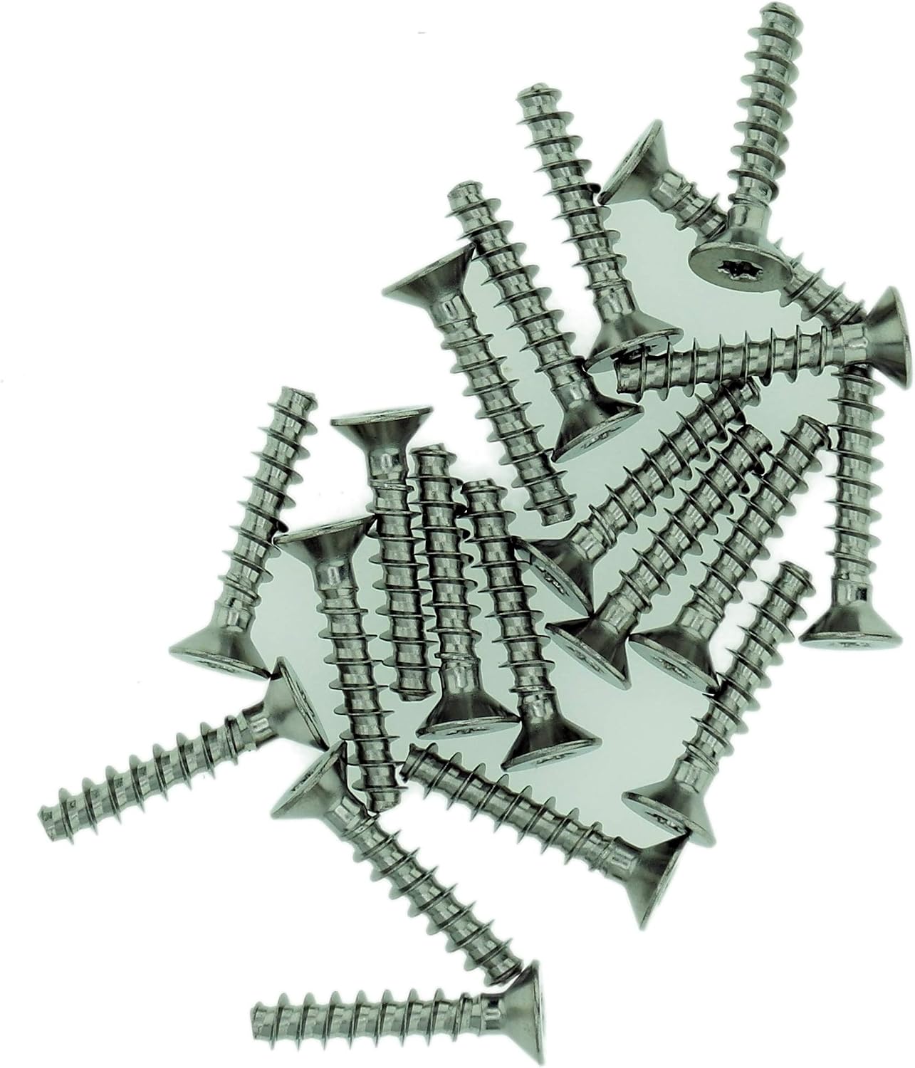 D4 (4mm x 10mm) Pozi Countersunk Screws for Plastic - Stainless Steel (A2) (Pack of 20), 4x10 - A2 (20) - Image 3