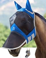 Harrison Howard CareMaster Pro Luminous Horse Fly Mask Large Eye Space