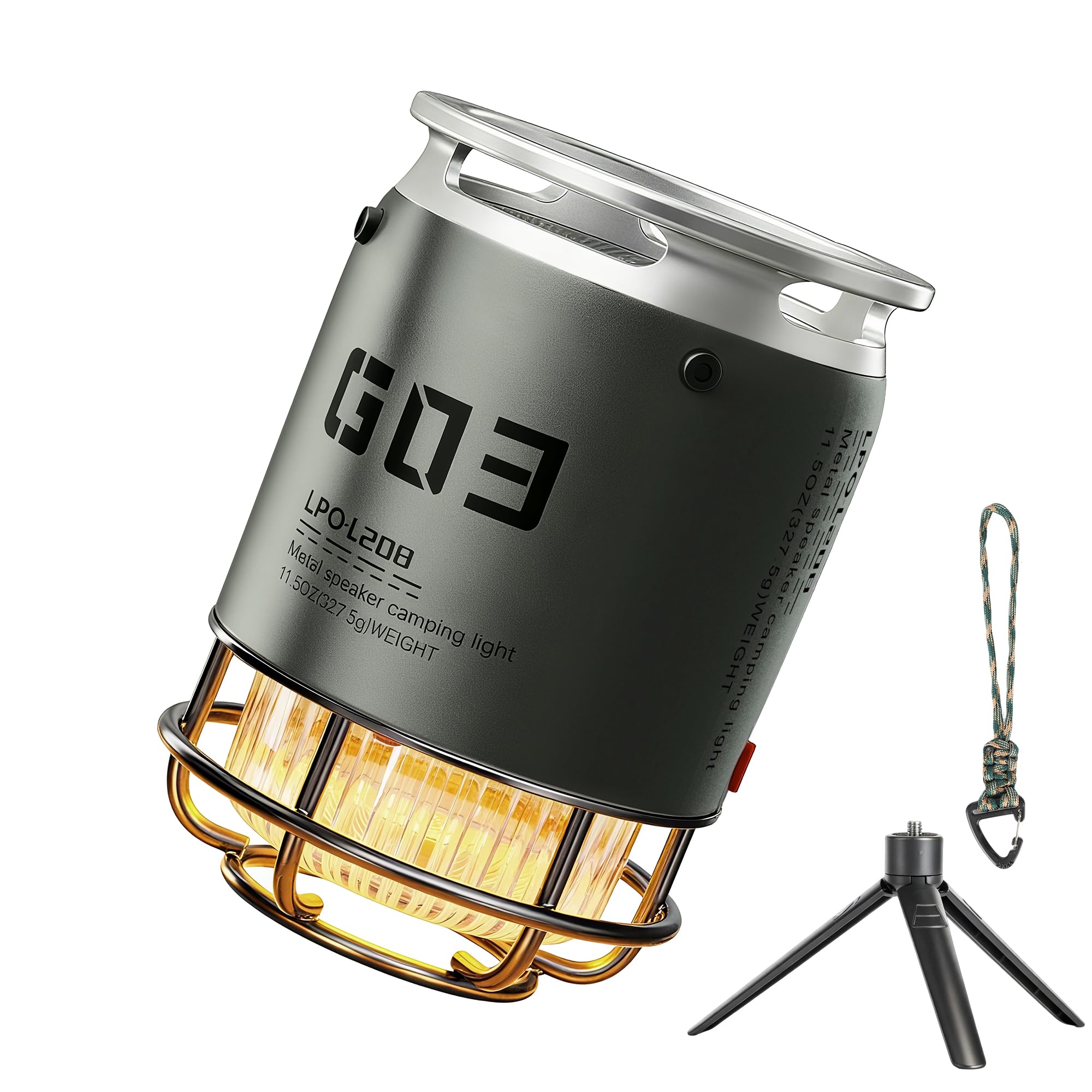 Photo 1 of **MISSING PARTS & UNTESTED**
wiewoyakr Metal Outdoor Bluetooth Speakers Waterproof with 3 Adjustable Modes LED Torch/Colorful Mood Lights & SOS Rescue Portable with Stand & Lanyard - Men's Gift for Camping/Hiking/Party