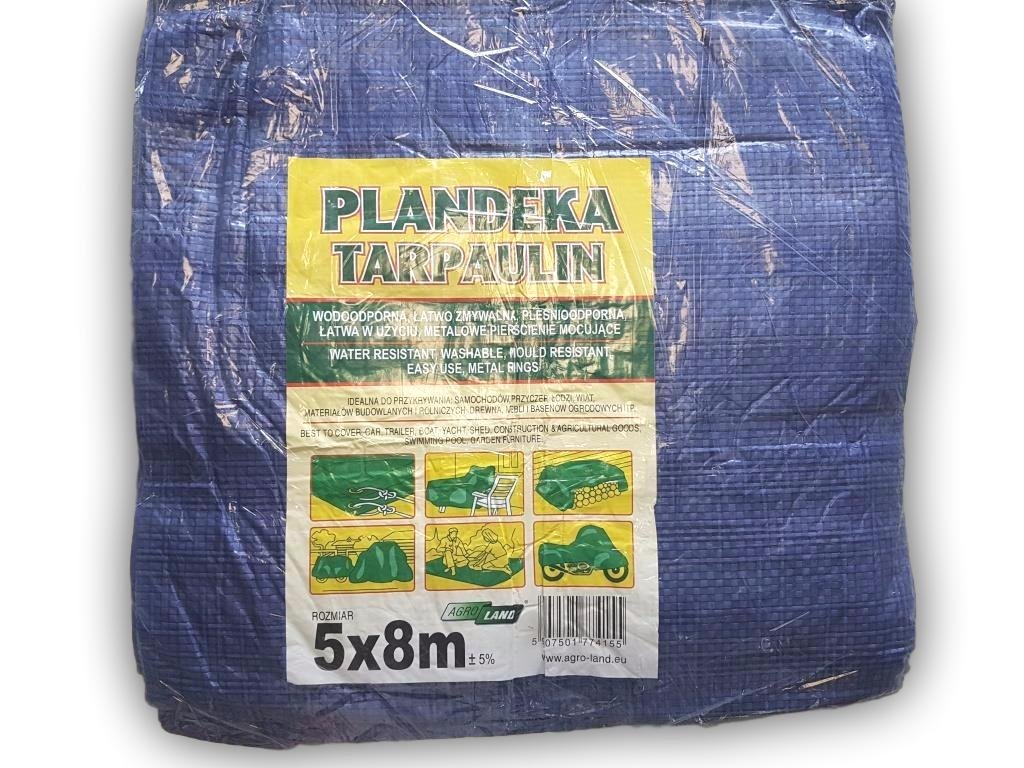 5 x 8 m Tarpaulin Ground Sheet with metal rings Covers Sunshading Hammock Tent Portable Waterproof Cover Cloth Car roof Lightweight For Outdoor Hiking Camping