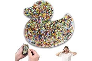 HICYOO Picky Pad Skin Picking Fidget Toy, Silicone Big Picking Pad Reusable Duck 4.2'' x 3.8'' Fidget Toys for Skin Pickers Relax Anxiety Toy for Adults