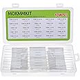 MOKMMKIT 25 Values 50 Pieces Ceramic Cement Resistor KIT 10W Resistance 10 Watt ±5% Power Resistors (0.05 Ohm - 100 Ohm)