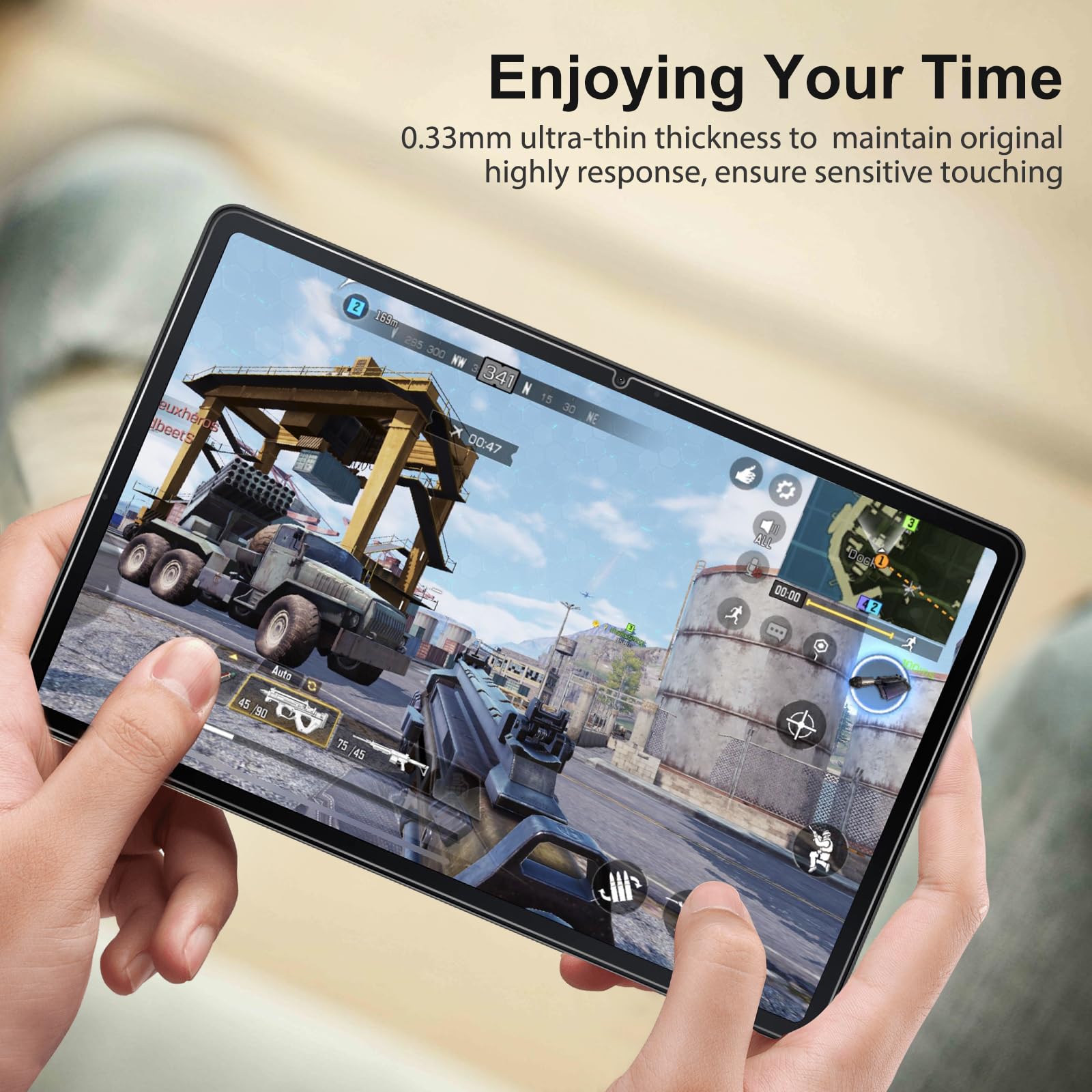 SPARIN 2 Pack Screen Protector for Samsung Galaxy Tab S10 Lite/S10 FE/S9 FE 5G 10.9 inch & Galaxy Tab S9 11 inch, with Easy Installation Frame, 9H Tempered Glass Case Friendly/S Pen Compatible