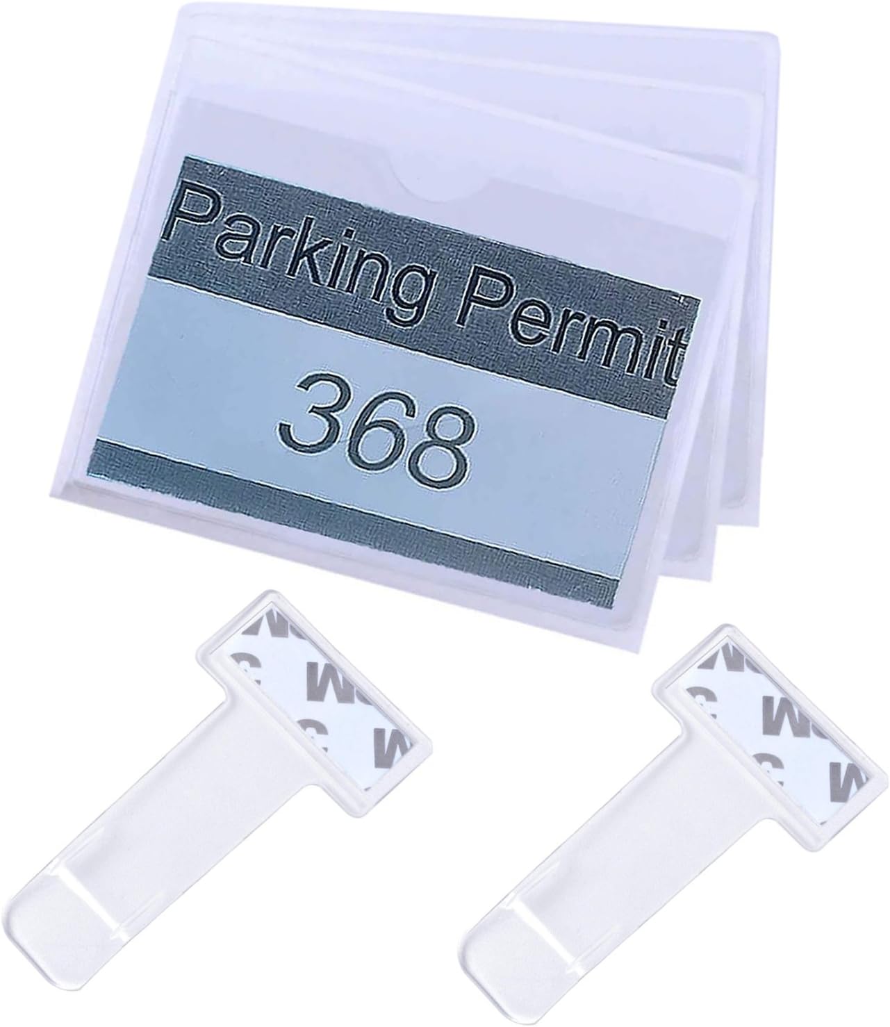 euhuton 5pcs Self-adhesive Parking Permit Holders,Tickets and Notes ...