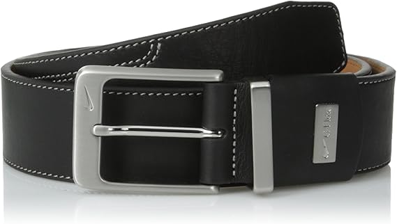 men's nike reversible double edge stitched belt