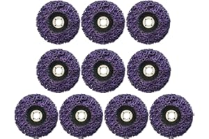 Jarshtime Strip Disc 10 PCS 4.5" x 7/8" Paint Rust Removal Disc for Angel Grinder 115mm x 22mm Stripping Wheel for Paint Rust