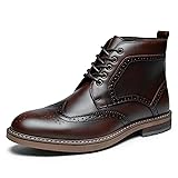 Men's Dress Boot For Men Oxford Ankle Boots Dark