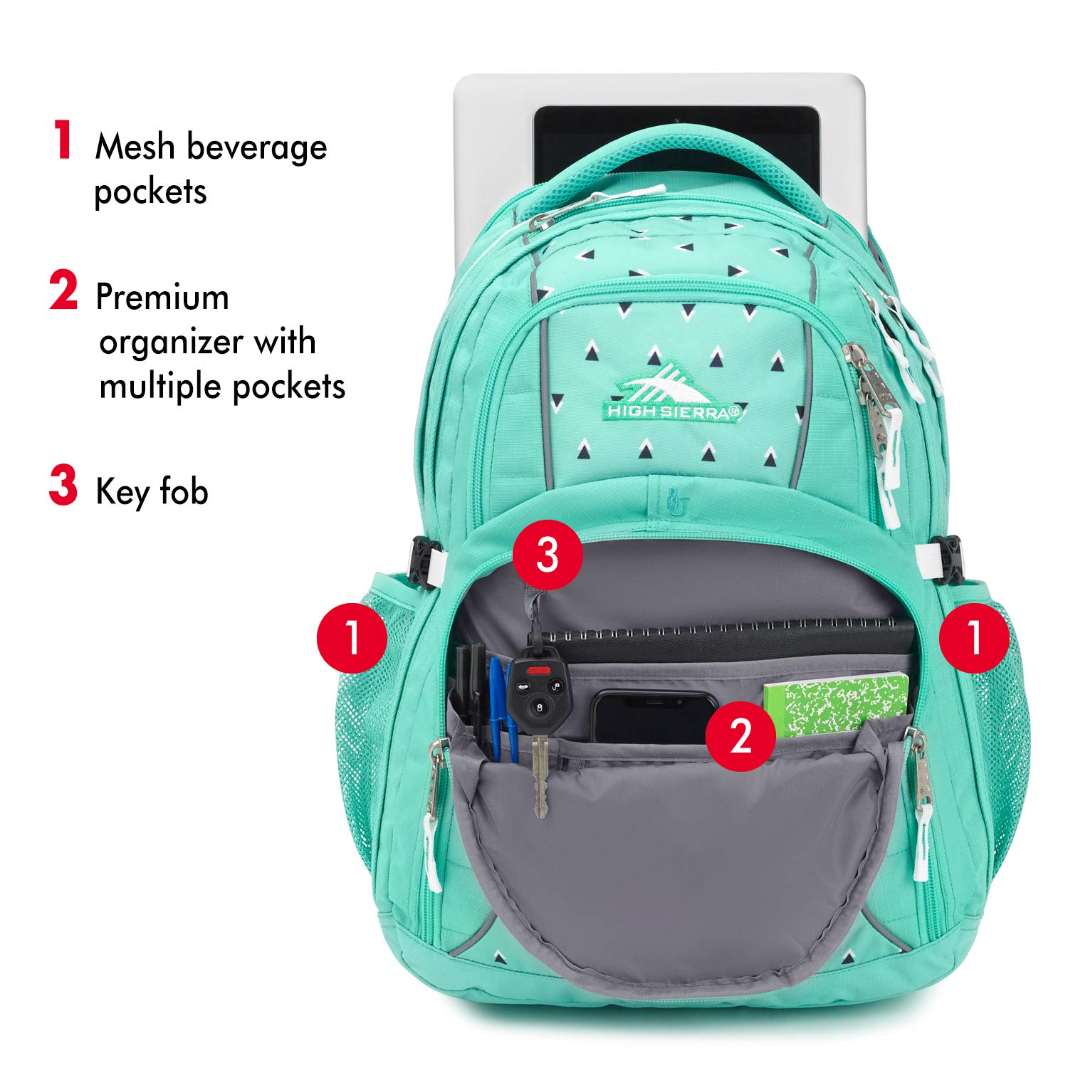 high sierra loop tech backpack usb port