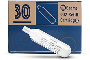 CyclingDeal 16g or 25g Threaded CO2 Cartridges Refills for Bike Bicycle Pump CO2 Inflator Heads - Great Refill for Mountain or Road Bikes Tires