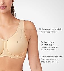 Wacoal Women's Simone Sport Unlined Full Coverage