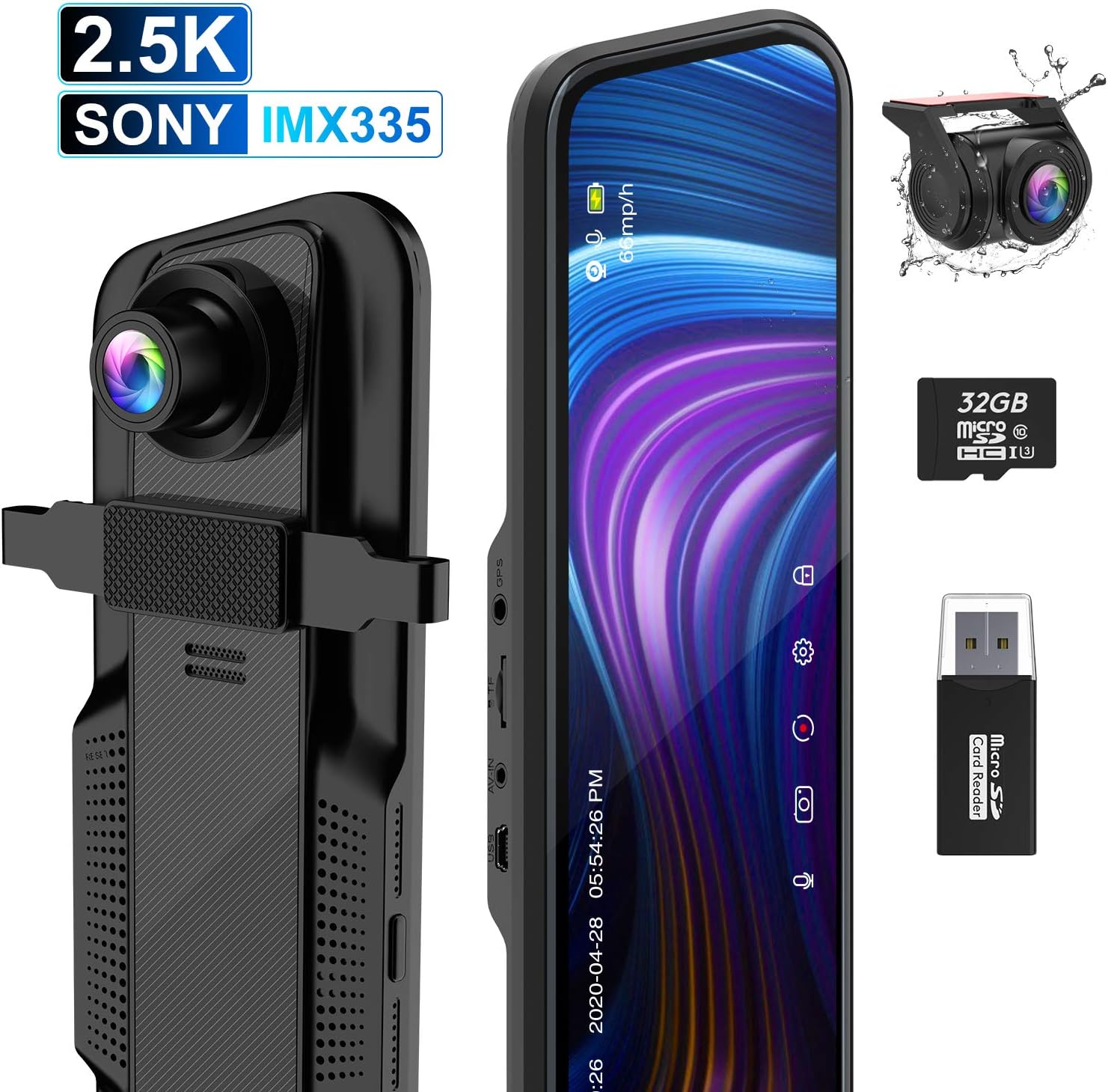 dvr per auto con 2 telecamere