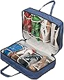 WalterDrake Borsa Da Viaggio Per Scarpe In Vinile - Capacità 8 Paia, Blu, Cerniera Su 3 Lati, Organizer Da Viaggio