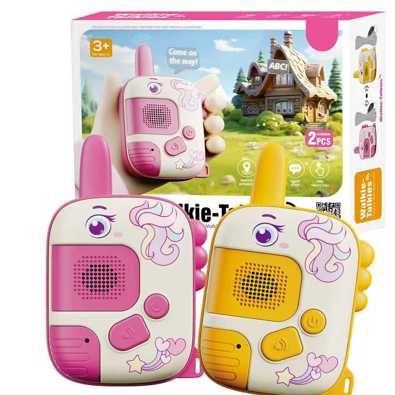 Unicorn Gifts for Girls - Walkie Talkies Girls Boys Toys Age 3 4 5 6 7 8 Toys for 3 4 5 6 7 8 Year Old Boys Walkie Talkies for Kids Long Range for Outside Adventures Camping Easter Birthday Gifts