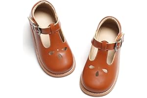 GINFIVE Toddler Little Girls Mary Janes Flats Girls Dress Shoes Kids Shoes