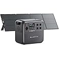 BLUETTI Solar Generator AC180 with 200W Solar Panel (Ships Separately), 1,152Wh Portable Power Station w/ 4 1,800W (2,700W Surge) AC Outlets, LFP Power for Camping, Off-Grid