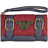 DC Comics Wonder Woman Front Flap Satchel Clutch Wallet with Wrist Strap