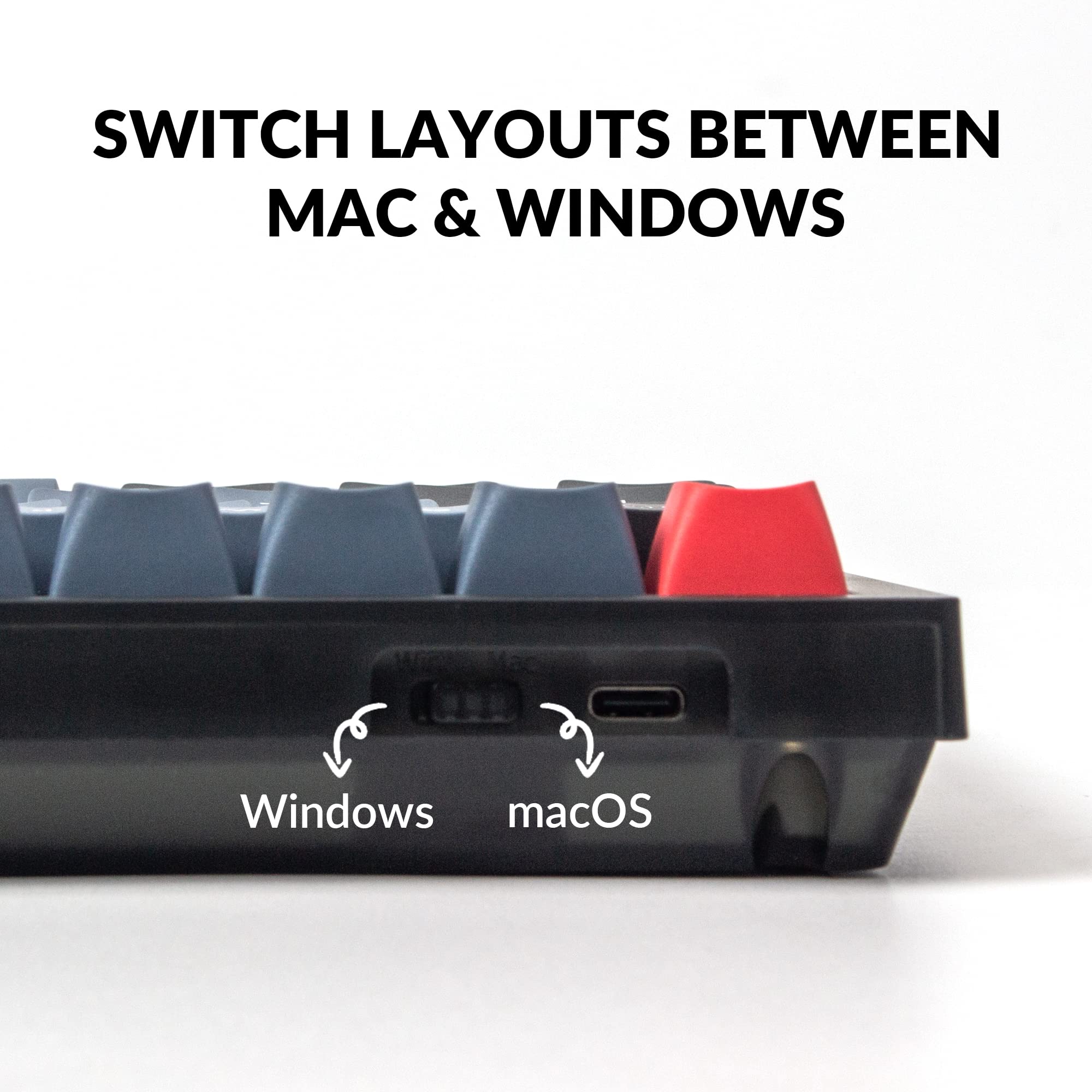 Keychron Macro Mua Keychron V4 Wired Custom Mechanical Keyboard, 60% Layout QMK/VIA ...