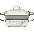 Cuisinart GR-M3 STACK5 Multifunctional Grill, 12.0"(L) x 9.0"(W) x 6.0"(H), Off-White