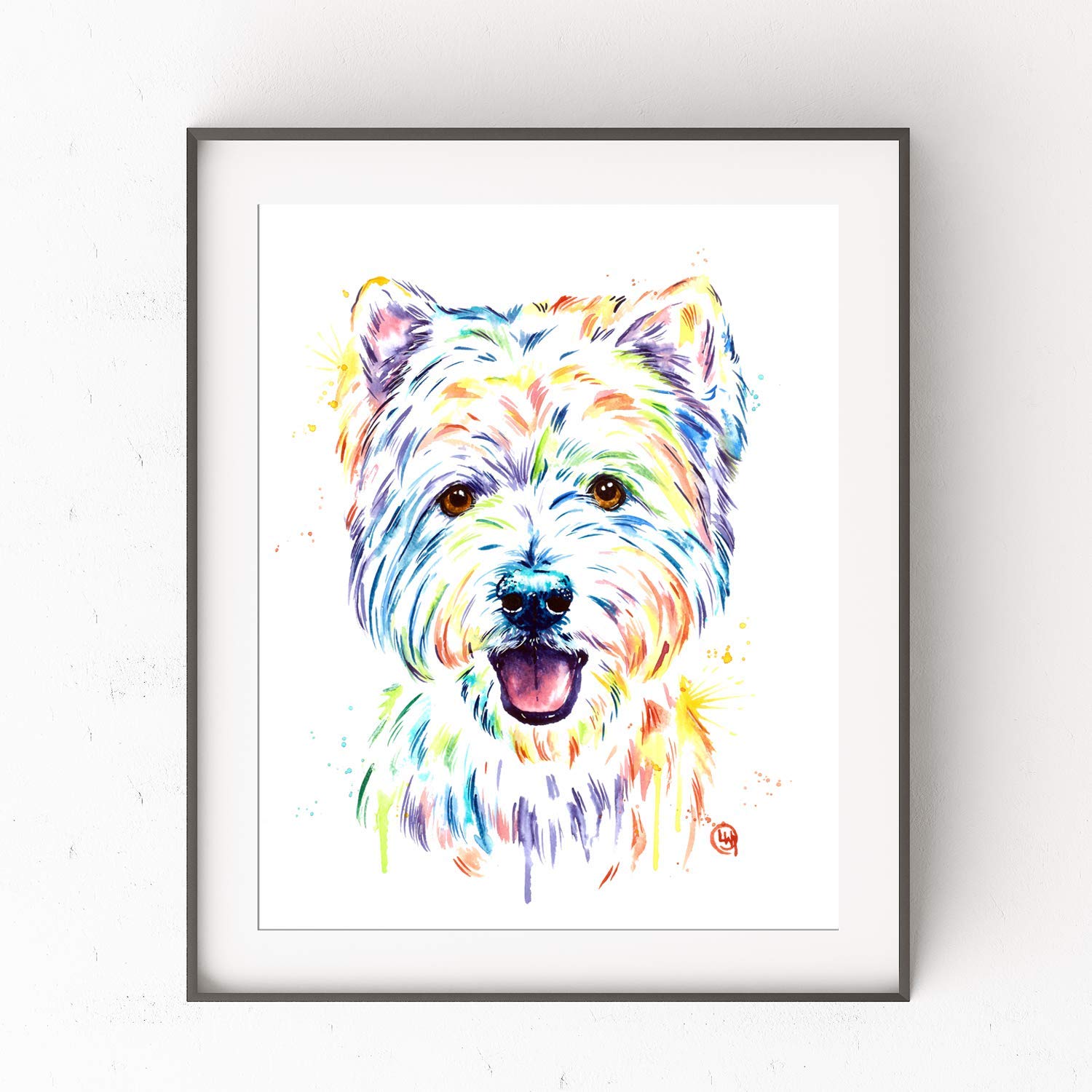 Westie Wall Art by Whitehouse Art 