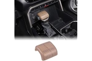 Aunginsy Shifter Gear Hand Brake Trim Cover Compatible with Toyota Tundra/Sequoia 2022-2025 Tacoma 2024+ Car Center Console Gear Shift Head Protection Cover Automatic Gear Shift Knob Cover Accessories
