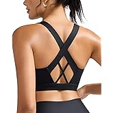 RUNNING GIRL Sports Bra for Women High Support,Molded Cup High Impact Sports Bras with Sewn in Pads