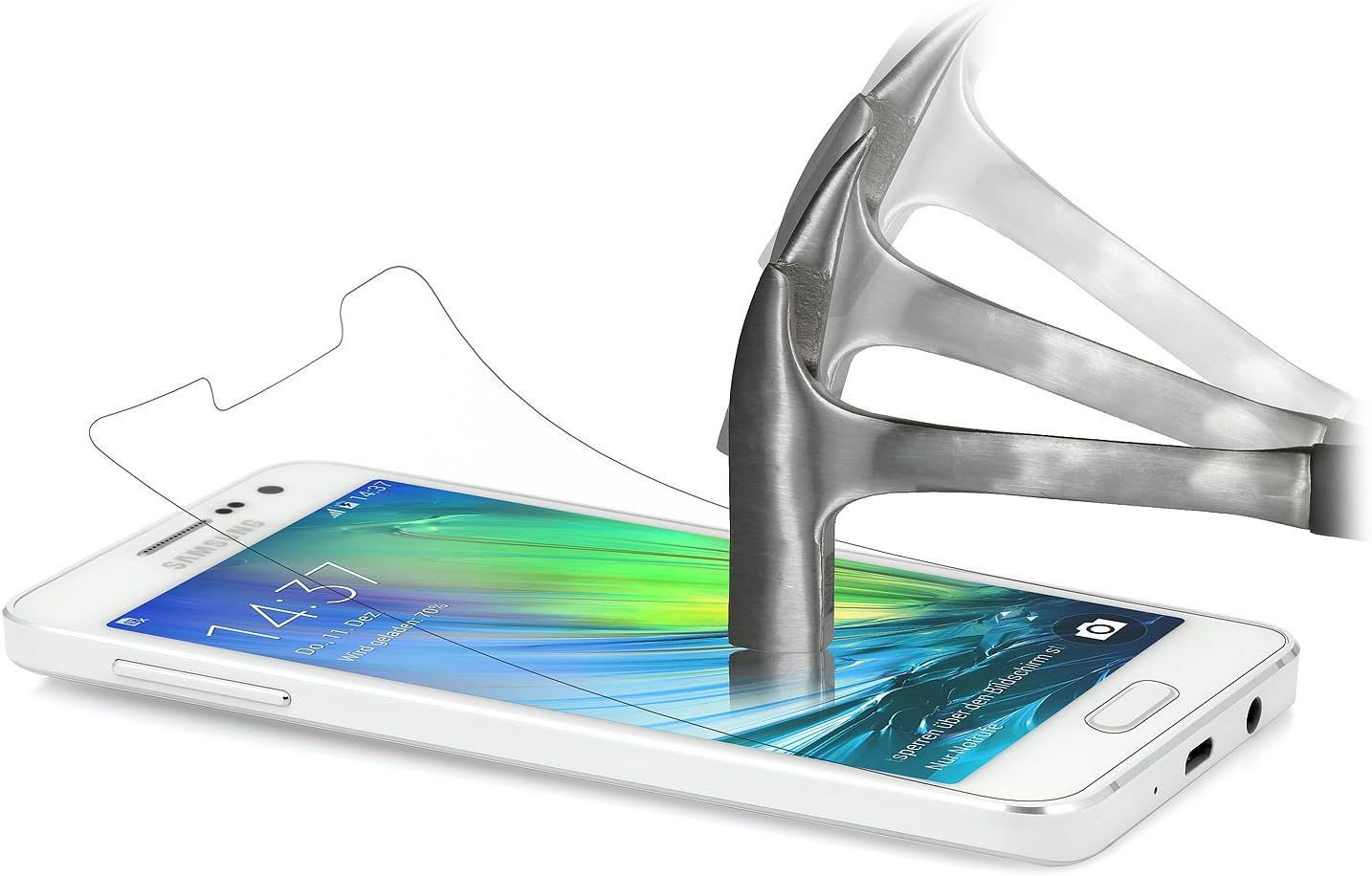 StilGut 2 x Tempered Glass Screen Protector for Samsung Galaxy A3 - Image 3