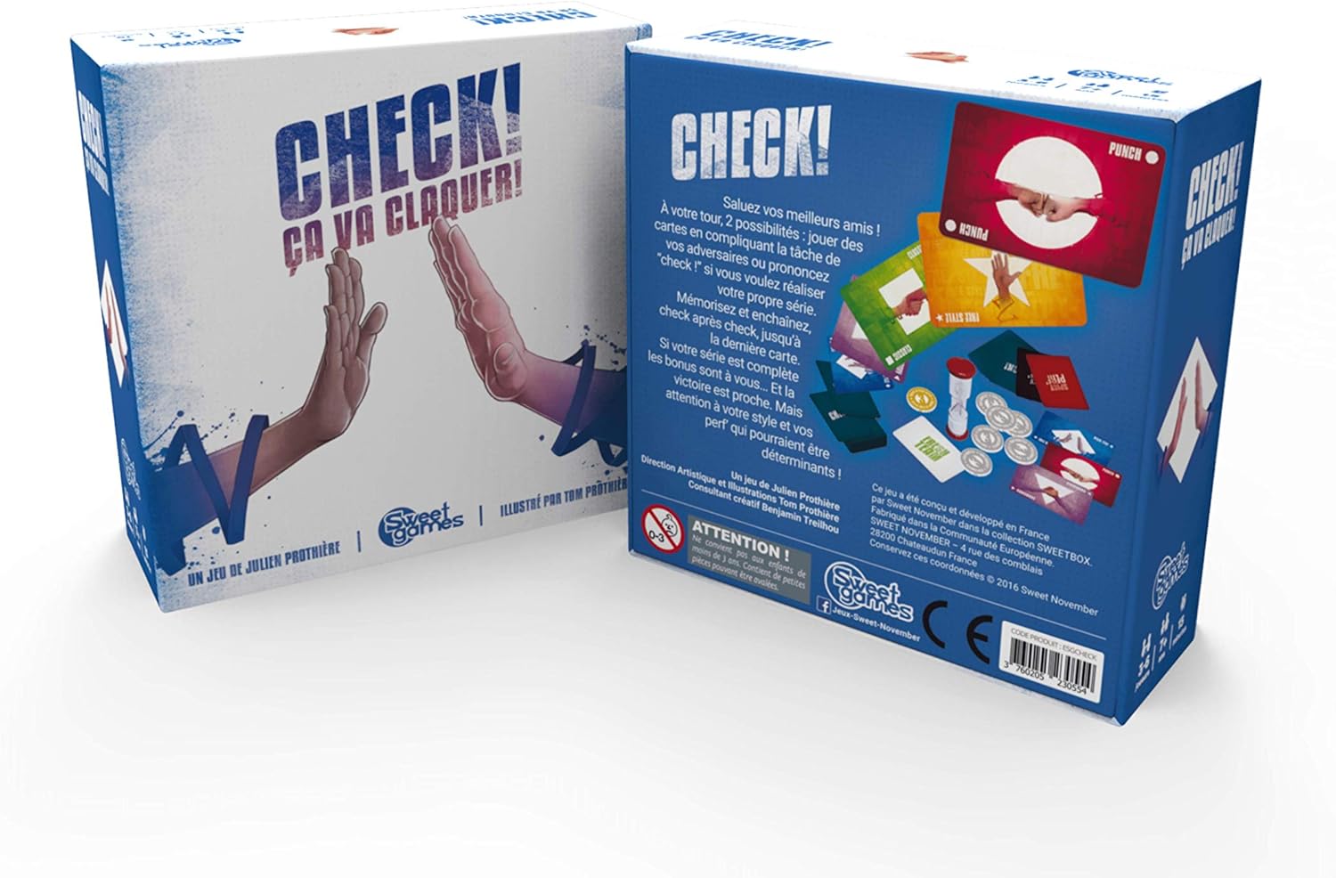 CHECK, Check Battle for this Card Game Simple as HELLO! Sweet Games (France), Risk Socket and Memory for 3 to 6 Players - Image 3